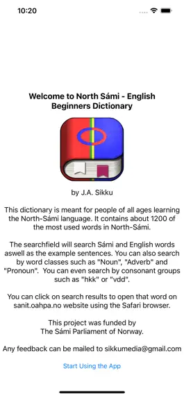 Game screenshot Sami-English Dictionary mod apk