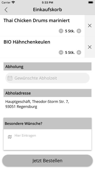 Metzgerei Schmid Screenshot
