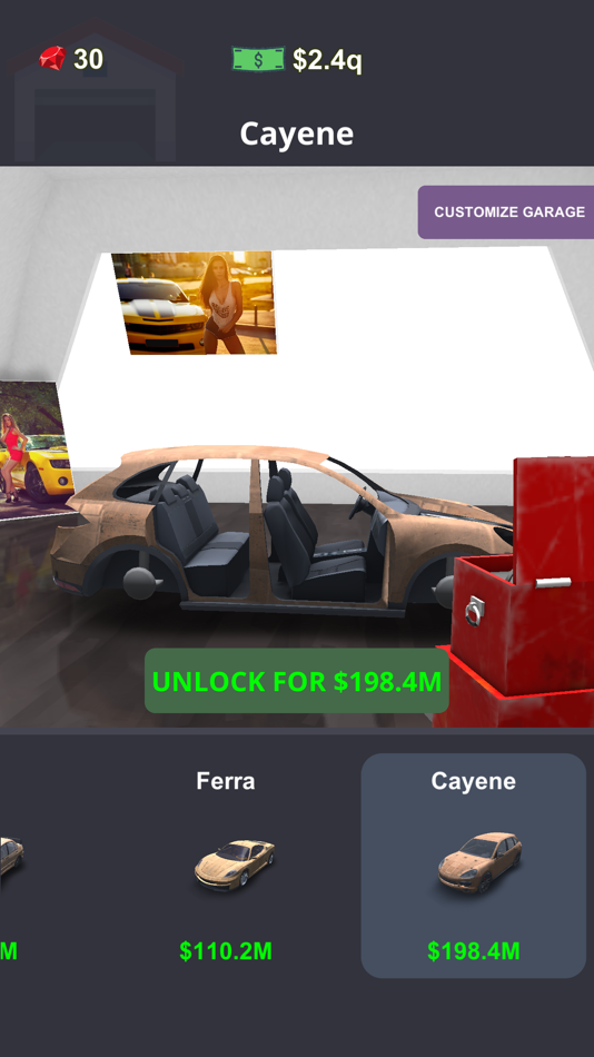 #5. Idle Car Tuning: car simulator (iOS) Podle: MOONEE PUBLISHING LTD