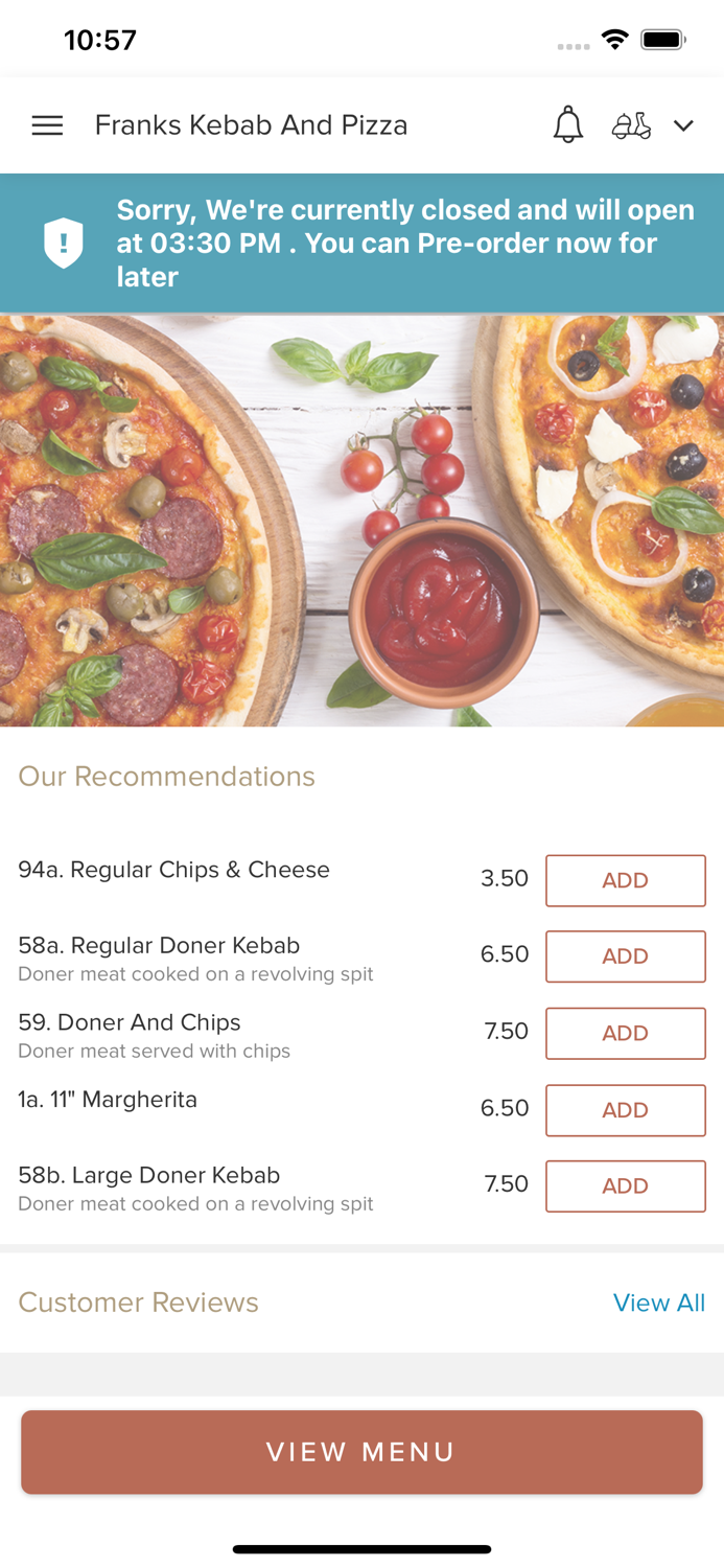 Franks Kebab And Pizza