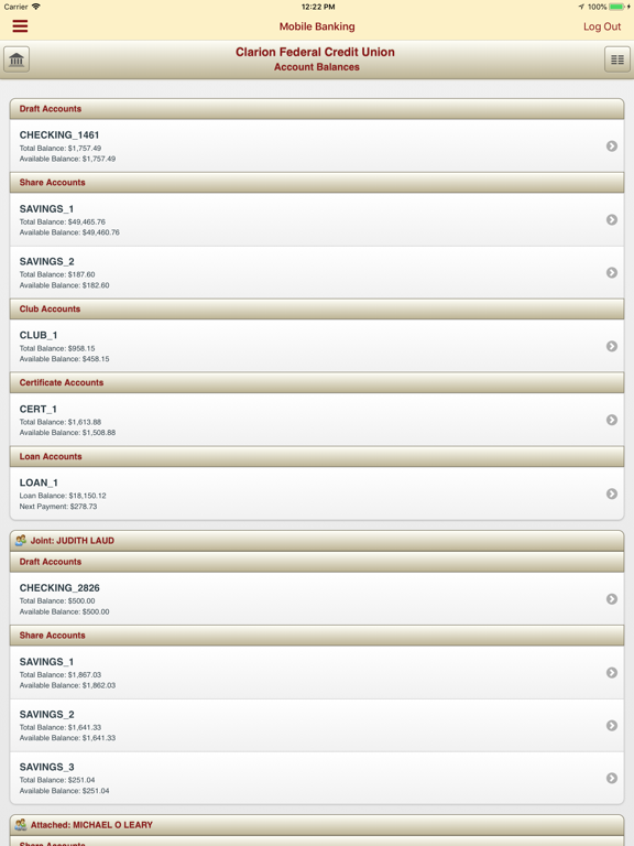 Top Tier FCU iPad screenshot 2 - Finance app