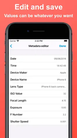 Game screenshot Exif Metadata Editor - Images apk