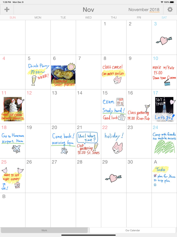 Palu - Handwriting Calendar -