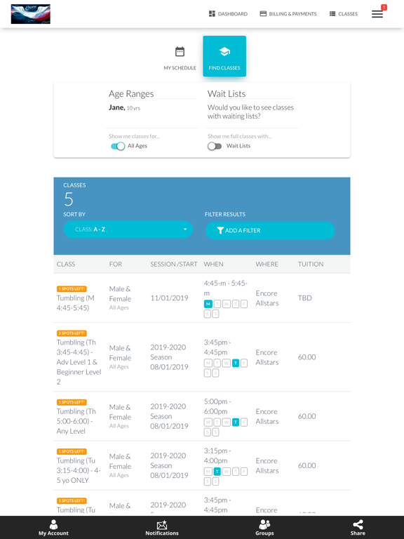 Encore Allstars iPad screenshot 5 - Sports app