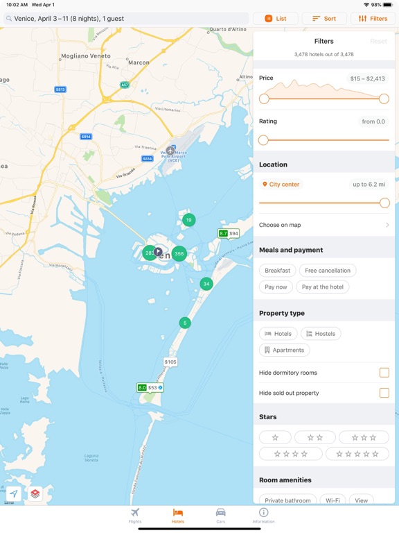 Cheap Air Tickets. iPad screenshot 4 - Travel app