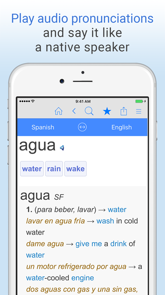 #5. English-Spanish Dictionary. (iOS) 由: Farlex, Inc.