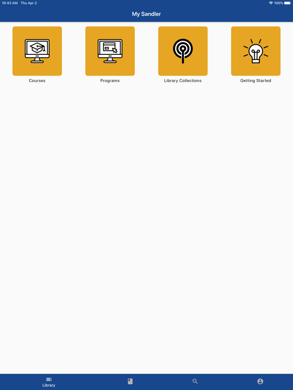 My Sandler iPad screenshot 1 - Business app