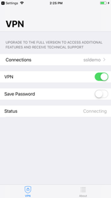FortiClient VPN screenshot