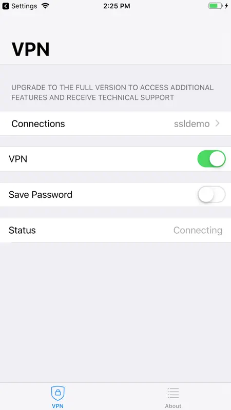 FortiClient VPN screenshot 3 of 4