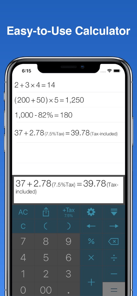 Rapid & Quick Calculator Pro - rapid-quick-calculator-pro-history-tax-screen