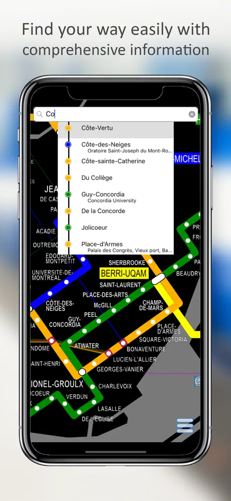 MetroMap Montreal STM Network