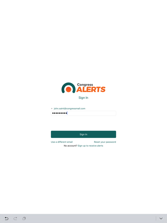 Screenshot #4 pour Congress Alerts