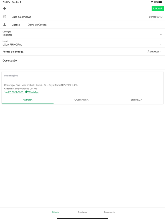 Força de Vendas Plus iPad screenshot 3 - Business app