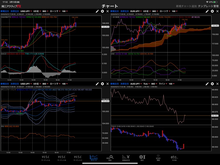 [店頭FX]岡三アクティブFX for iPad screenshot-3
