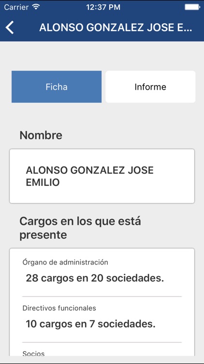 Buscador de Empresas eInforma