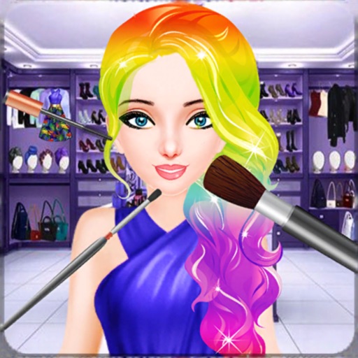 Rainbow Princess Makeup Dress iOS App