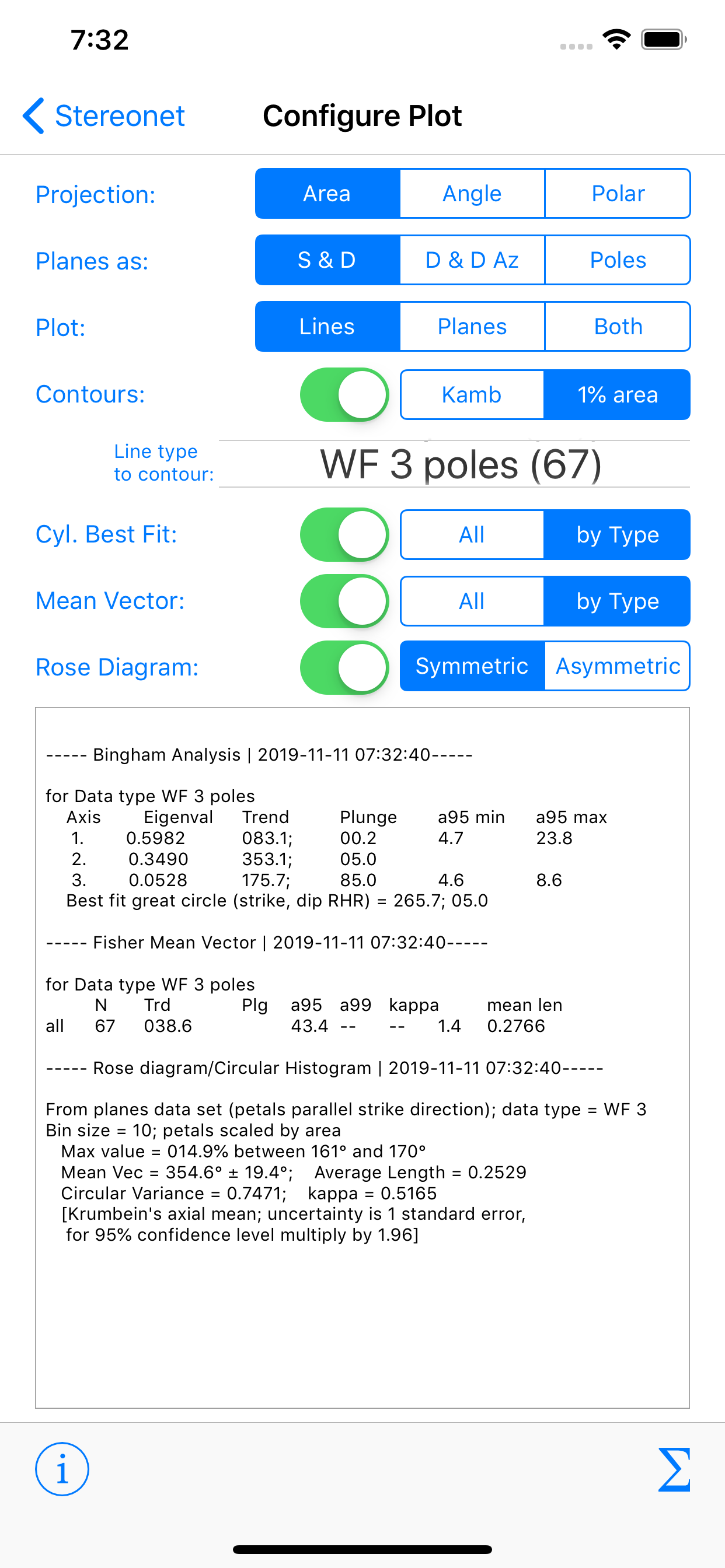 Stereonet Mobile
