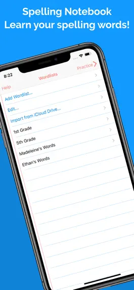 Game screenshot Spelling Notebook: Learn, Test mod apk