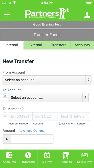 Partners 1st FCU Mobile Screenshot
