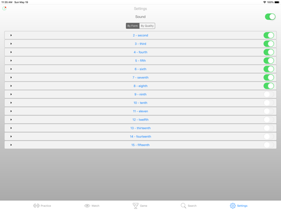 Music Intervals Trainer iPad screenshot 5 - Music app