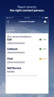 lufthansa customer service iphone screenshot 4