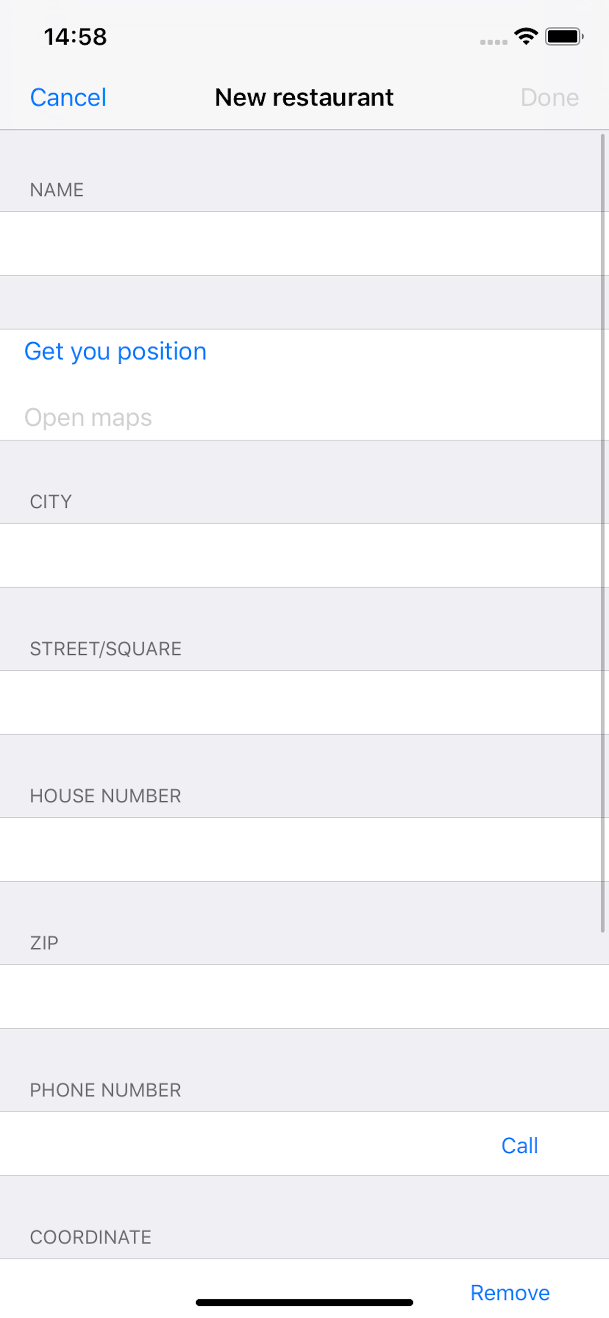 iRestaurants screenshot 4