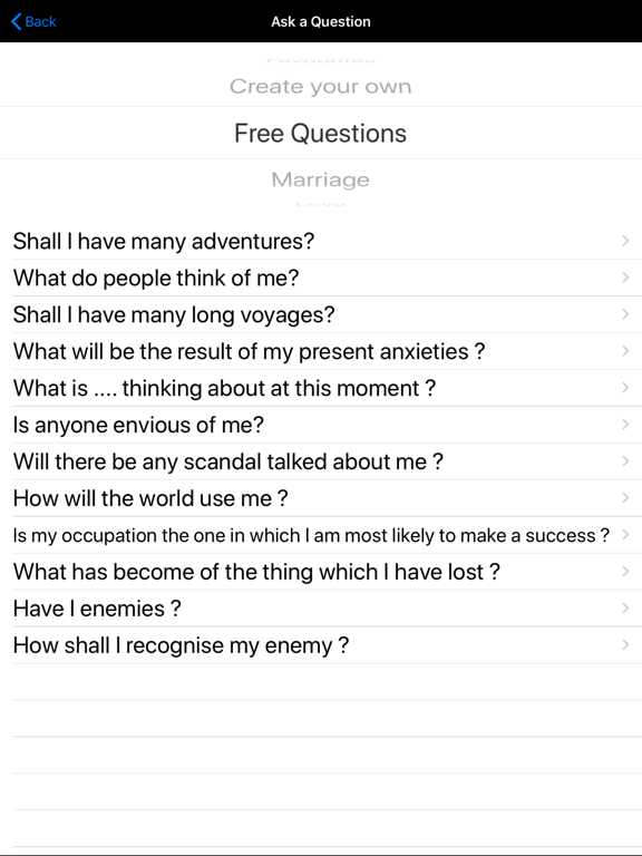 White Magic Fortune Teller iPad screenshot 9 - Lifestyle app