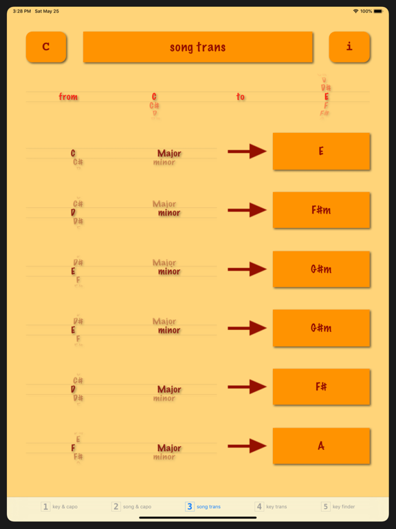 ChordTrans iPad screenshot 5 - Music app