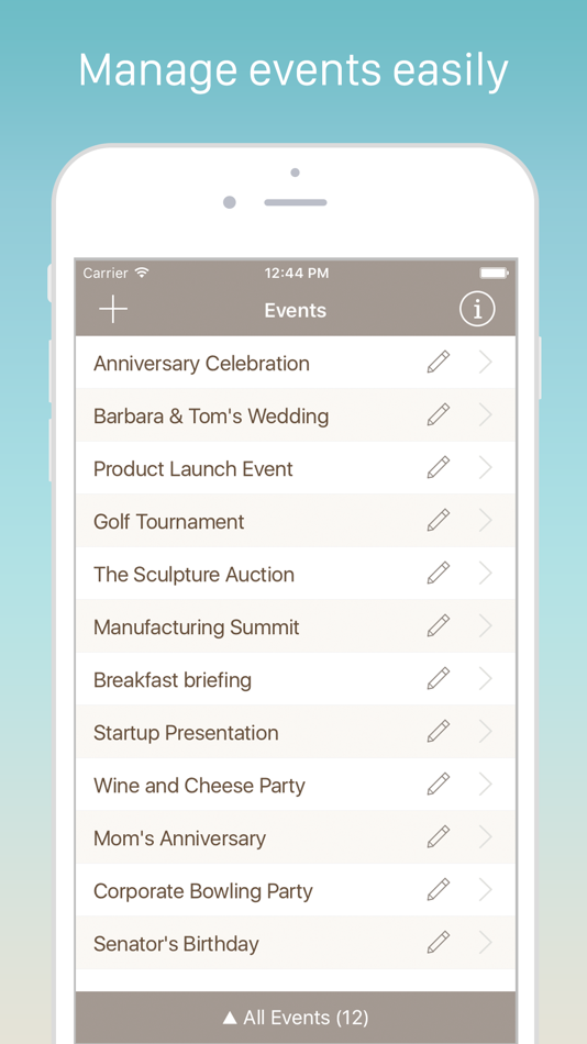 #4. Guest List Organizer Pro (iOS) 由: Olha Ievenko