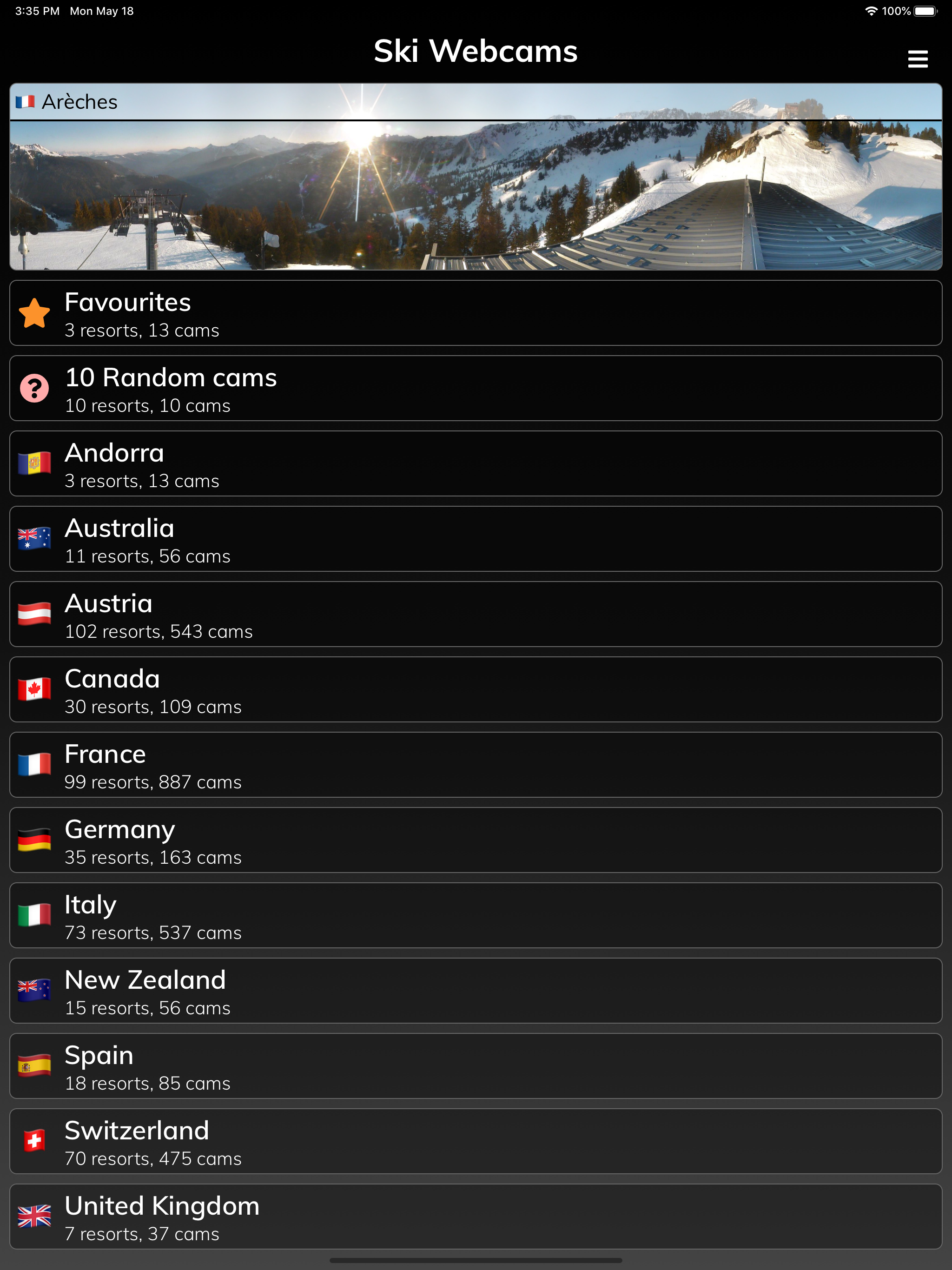 Ski Webcams
