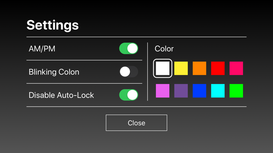 #3. Digital LED Clock (iOS) 由: Kei Suefuji