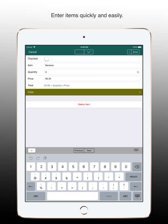 Screenshot #6 pour List Master - Your Lists