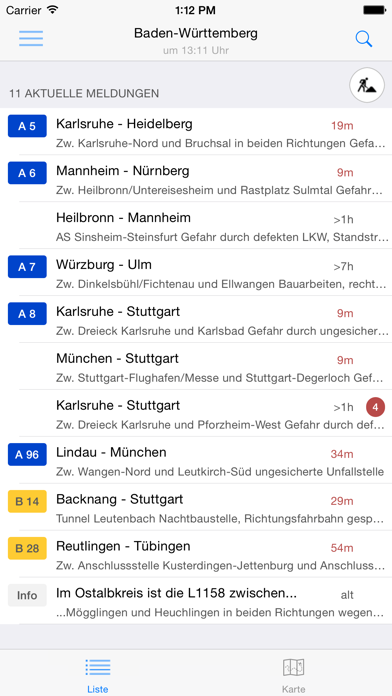 Stau1 - Staumelder Screenshot