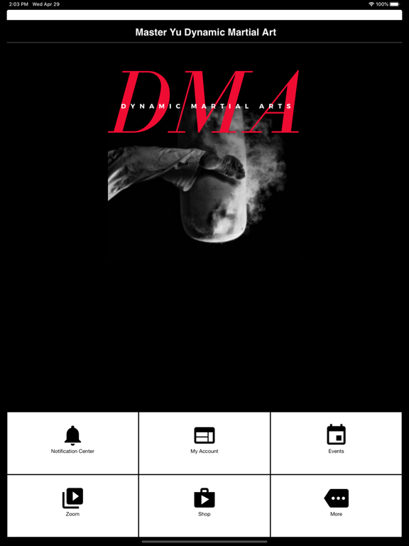 Master Yu Dynamic Martial Art iPad screenshot 1 - Business app