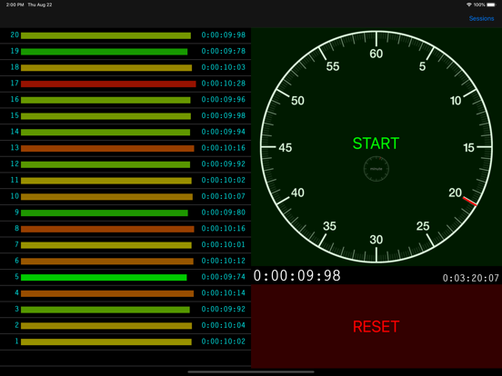 LapTimer by Random Visual iPad screenshot 1 - Sports app