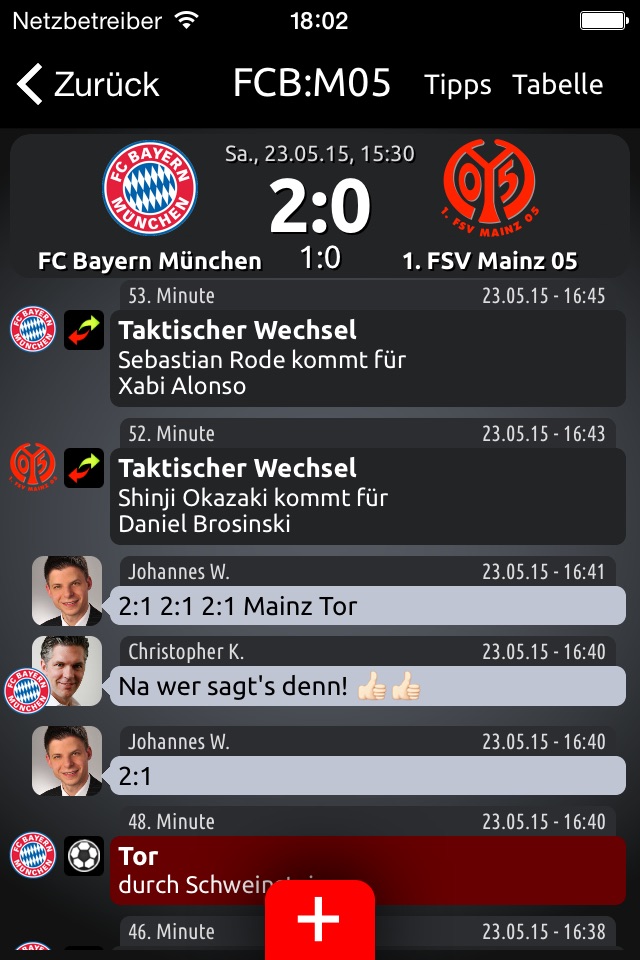 Fantomic - Fussball Liveticker screenshot 3