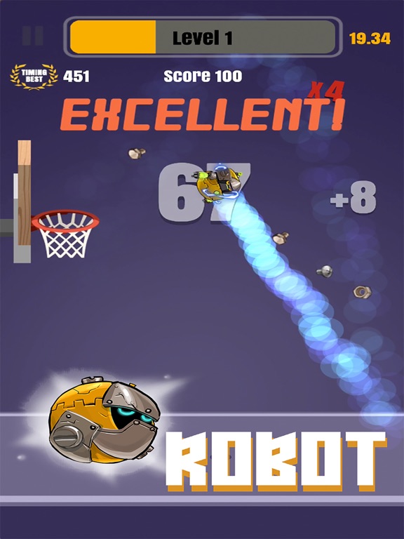 Tap Shots - dunk shot on fire iPad screenshot 4 - Games app