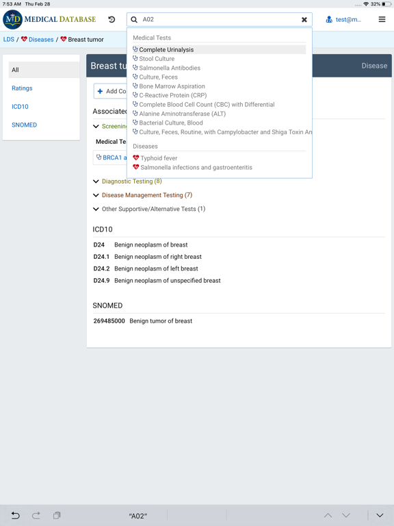 Laboratory Decision System iPad screenshot 7 - Medical app