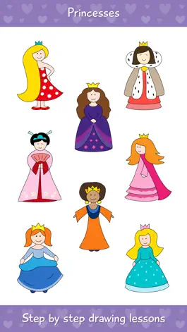 Game screenshot How to Draw Princesses apk