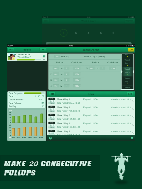 Screenshot #4 pour Pullups Coach for iPad