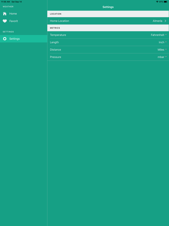 Accurate weather forecast iPad screenshot 4 - Weather app