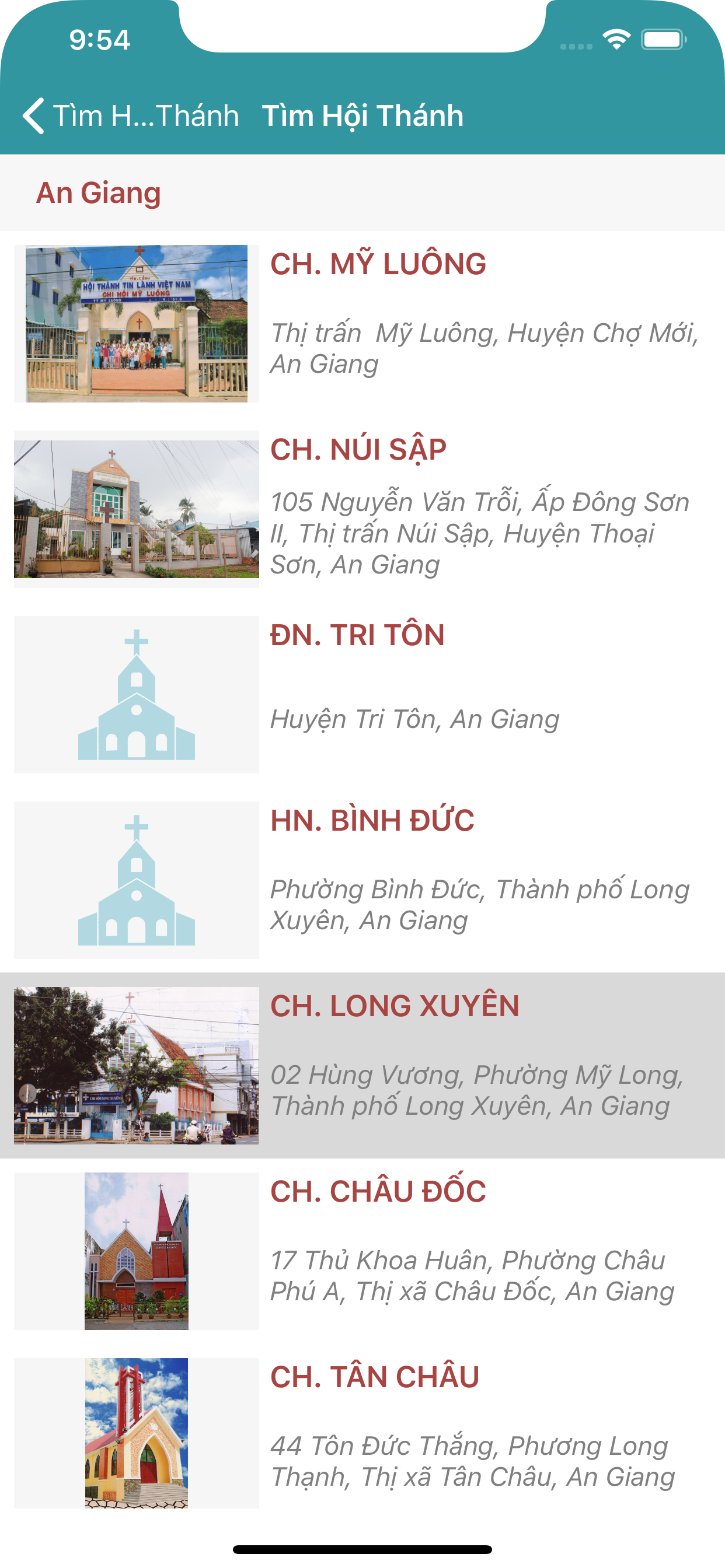 Danh Bạ Hội Thánh