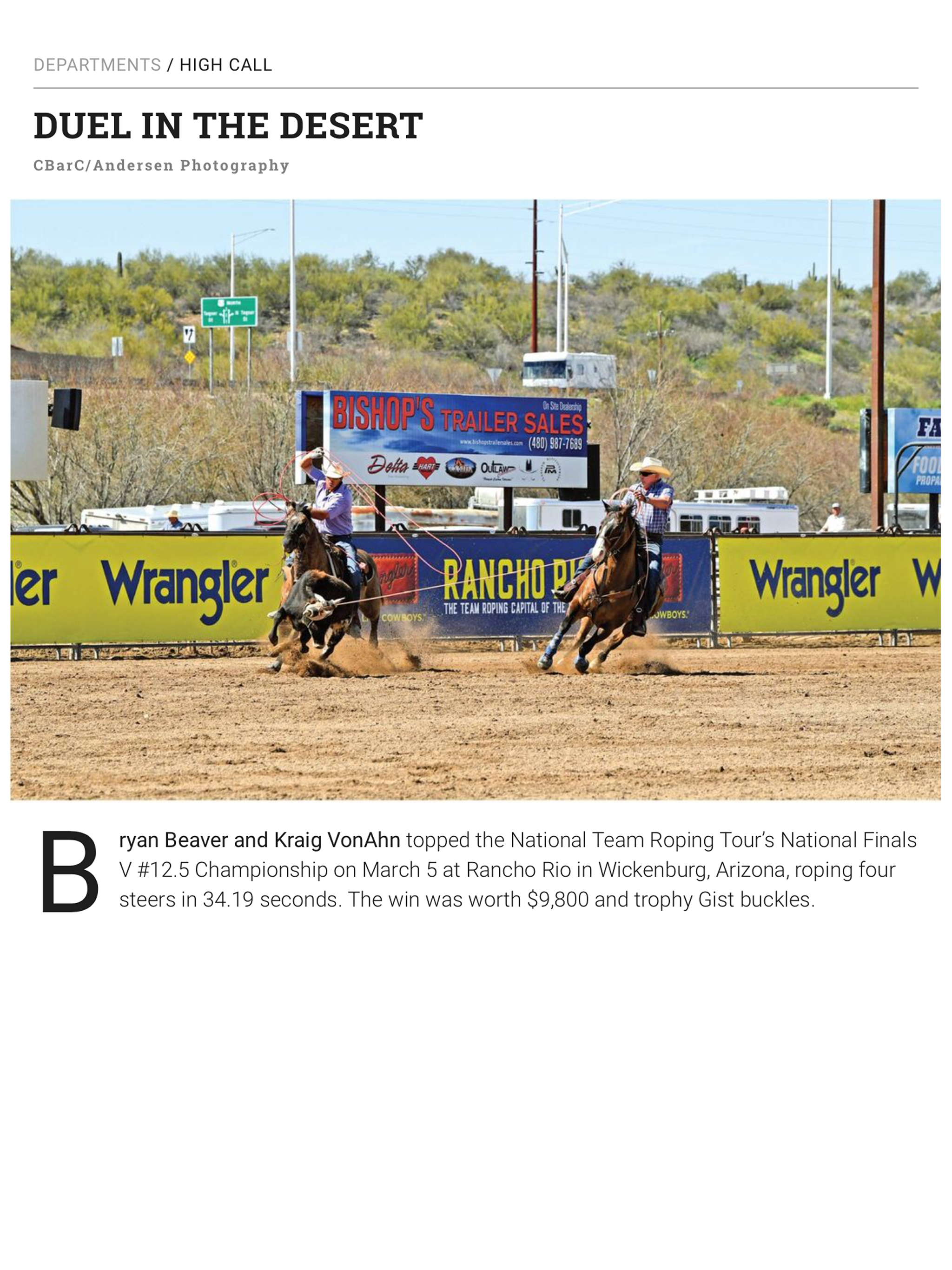 The Team Roping Journal