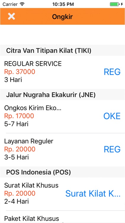Cek Resi dan Ongkir Kiriman screenshot-3