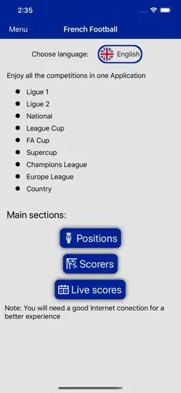 Game screenshot French Soccer live hack