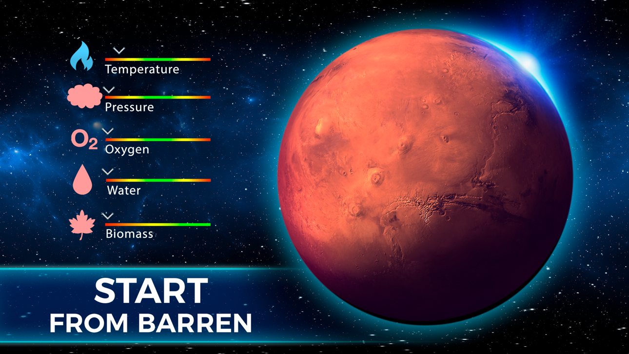TerraGenesis - Space Settlers iOS Mod IPA screenshot 1 - iOS game interface
