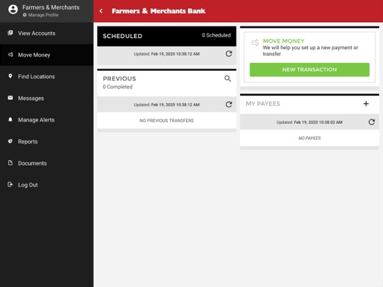FMB 4 BANKING iPad screenshot 4 - Finance app