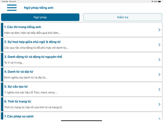 Screenshot #4 pour Bài Tập Ngữ Pháp Tiếng Anh SVO