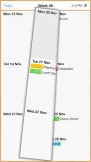 week calendar + iphone screenshot 2