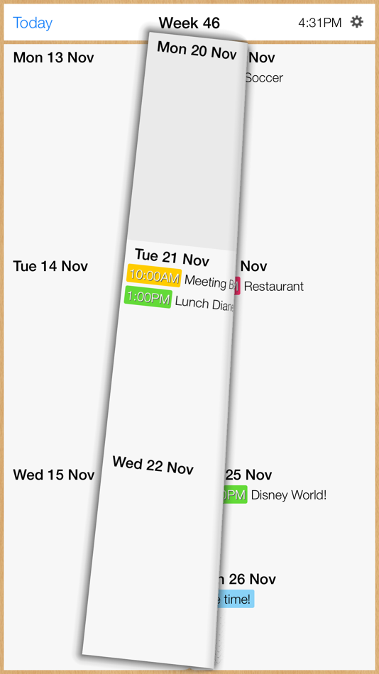#2. Week Calendar + (iOS) 由: MobilePioneers